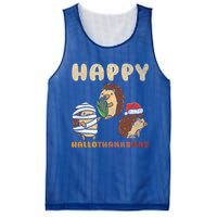 Happy Hallothanksmas Hedgehogs Christmas Gift Mesh Reversible Basketball Jersey Tank