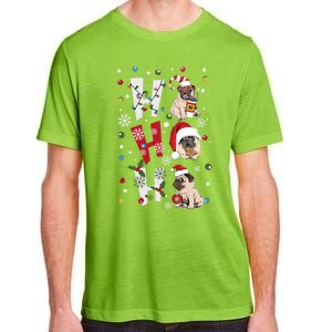 Hot Ho Ho Dogs Merry Christmas Funny Gift Adult ChromaSoft Performance T-Shirt