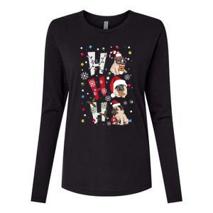 Hot Ho Ho Dogs Merry Christmas Funny Gift Womens Cotton Relaxed Long Sleeve T-Shirt