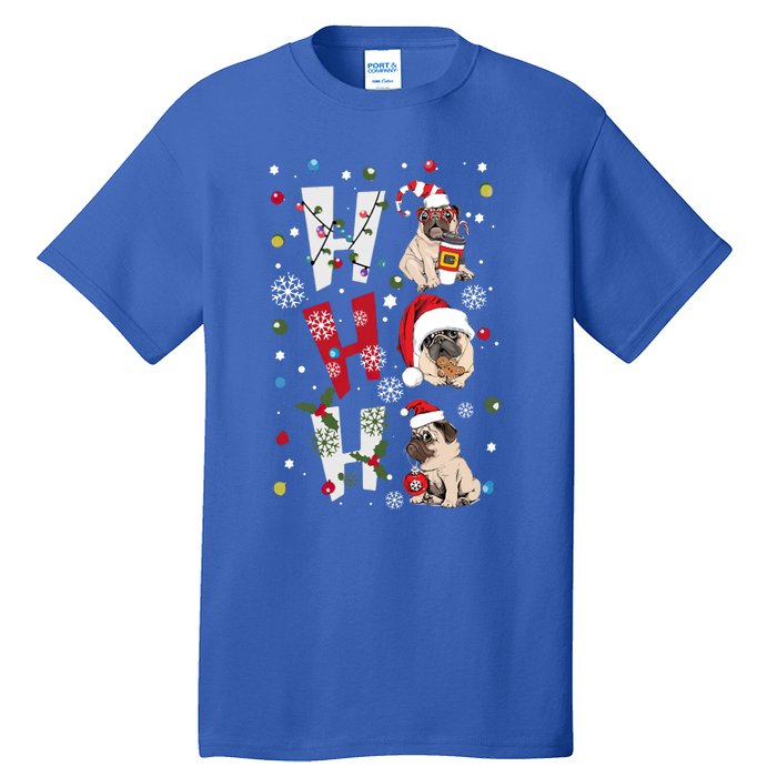 Hot Ho Ho Dogs Merry Christmas Funny Gift Tall T-Shirt