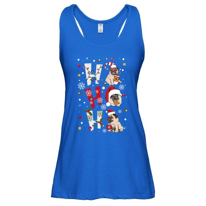 Hot Ho Ho Dogs Merry Christmas Funny Gift Ladies Essential Flowy Tank