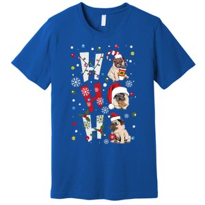 Hot Ho Ho Dogs Merry Christmas Funny Gift Premium T-Shirt