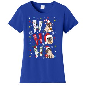 Hot Ho Ho Dogs Merry Christmas Funny Gift Women's T-Shirt