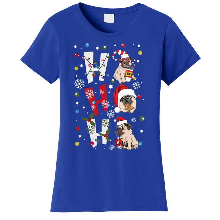 Hot Ho Ho Dogs Merry Christmas Funny Gift Women's T-Shirt