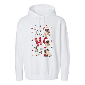 Hot Ho Ho Dogs Merry Christmas Funny Gift Garment-Dyed Fleece Hoodie