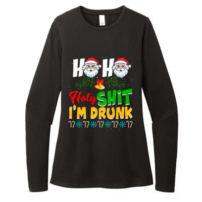 Ho Ho Holy Shit I'm Drunk Christmas Funny Xmas Ing Gift Womens CVC Long Sleeve Shirt