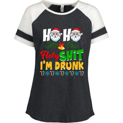 Ho Ho Holy Shit I'm Drunk Christmas Funny Xmas Ing Gift Enza Ladies Jersey Colorblock Tee