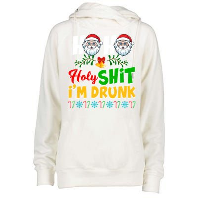 Ho Ho Holy Shit I'm Drunk Christmas Funny Xmas Ing Gift Womens Funnel Neck Pullover Hood