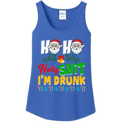 Ho Ho Holy Shit I'm Drunk Christmas Funny Xmas Ing Gift Ladies Essential Tank