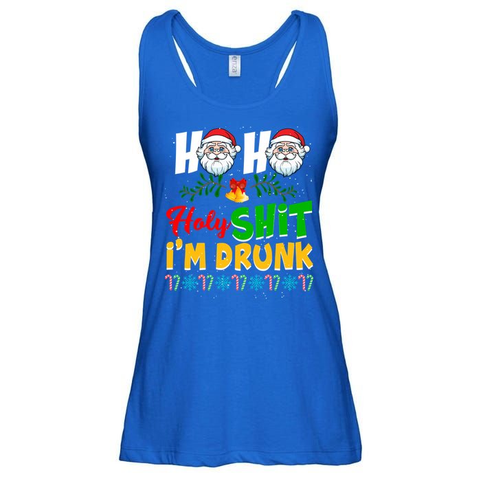 Ho Ho Holy Shit I'm Drunk Christmas Funny Xmas Ing Gift Ladies Essential Flowy Tank