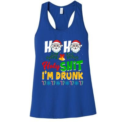 Ho Ho Holy Shit I'm Drunk Christmas Funny Xmas Ing Gift Women's Racerback Tank