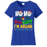 Ho Ho Holy Shit I'm Drunk Christmas Funny Xmas Ing Gift Women's T-Shirt