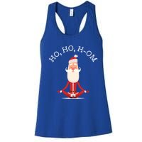 Ho Ho Hom Gift With Skinny Yoga Santa Women's Racerback Tank