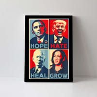 Hope Hate Heal Grow Canvas