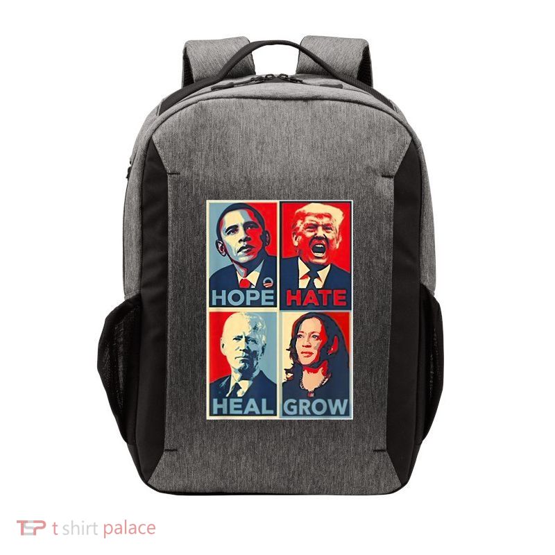 Hope Hate Heal Grow Vector Backpack