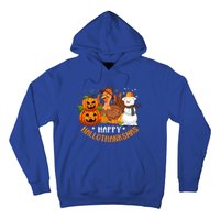 Happy Hallothanksmas Halloween Thanksgiving Christmas Day Gift Hoodie