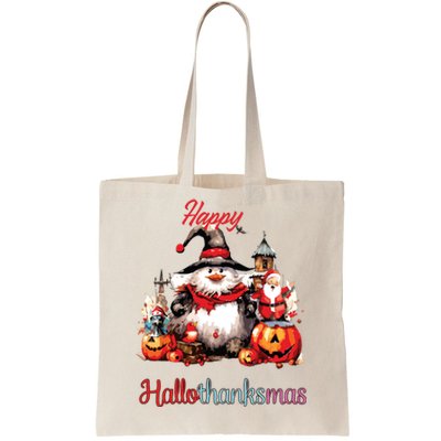 Happy Hallothanksmas Tote Bag