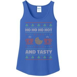 Ho Ho Ho Hot And Tasty Funny Christmas Cookie Ugly Sweater Gift Ladies Essential Tank