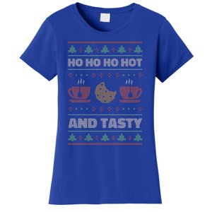 Ho Ho Ho Hot And Tasty Funny Christmas Cookie Ugly Sweater Gift Women's T-Shirt