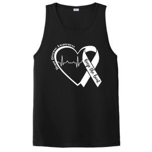 Heart Health Heart Disease Awareness Heartbeat Chd Wear Red PosiCharge Competitor Tank