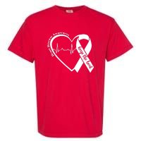 Heart Health Heart Disease Awareness Heartbeat Chd Wear Red Garment-Dyed Heavyweight T-Shirt