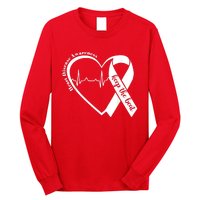 Heart Health Heart Disease Awareness Heartbeat Chd Wear Red Long Sleeve Shirt