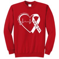 Heart Health Heart Disease Awareness Heartbeat Chd Wear Red Sweatshirt