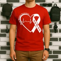 Heart Health Heart Disease Awareness Heartbeat Chd Wear Red T-Shirt
