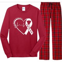 Heart Health Heart Disease Awareness Heartbeat Chd Wear Red Long Sleeve Pajama Set