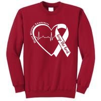 Heart Health Heart Disease Awareness Heartbeat Chd Wear Red Tall Sweatshirt