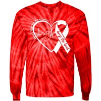 Heart Health Heart Disease Awareness Heartbeat Chd Wear Red Tie-Dye Long Sleeve Shirt