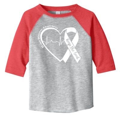 Heart Health Heart Disease Awareness Heartbeat Chd Wear Red Toddler Fine Jersey T-Shirt