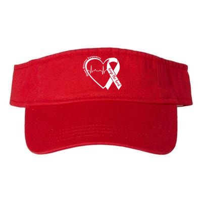 Heart Health Heart Disease Awareness Heartbeat Chd Wear Red Visor