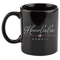 Honolulu Hawaii HI On Honolulu 11oz C Handle Ceramic Mug