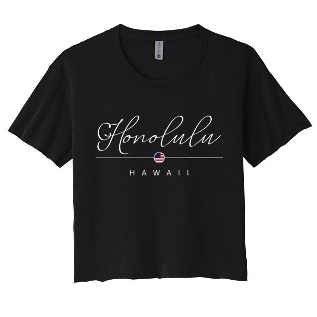Honolulu Hawaii HI On Honolulu Crop Top
