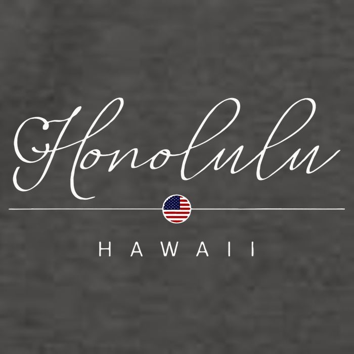 Honolulu Hawaii HI On Honolulu Vector Backpack