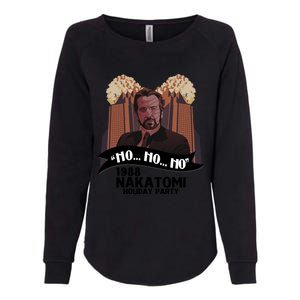 Ho Ho Ho Hans Gruber 1988 Nakatomi Holiday Party Christmas Womens California Wash Sweatshirt