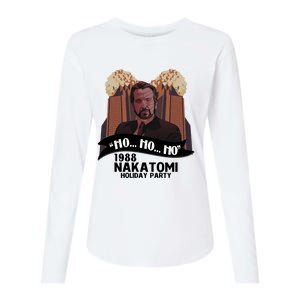 Ho Ho Ho Hans Gruber 1988 Nakatomi Holiday Party Christmas Womens Cotton Relaxed Long Sleeve T-Shirt