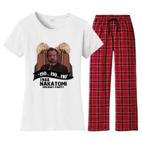 Ho Ho Ho Hans Gruber 1988 Nakatomi Holiday Party Christmas Women's Flannel Pajama Set