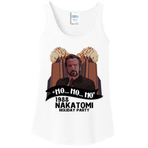 Ho Ho Ho Hans Gruber 1988 Nakatomi Holiday Party Christmas Ladies Essential Tank