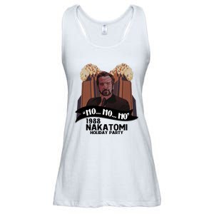 Ho Ho Ho Hans Gruber 1988 Nakatomi Holiday Party Christmas Ladies Essential Flowy Tank