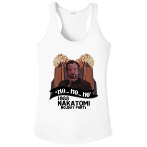 Ho Ho Ho Hans Gruber 1988 Nakatomi Holiday Party Christmas Ladies PosiCharge Competitor Racerback Tank