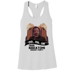 Ho Ho Ho Hans Gruber 1988 Nakatomi Holiday Party Christmas Women's Racerback Tank