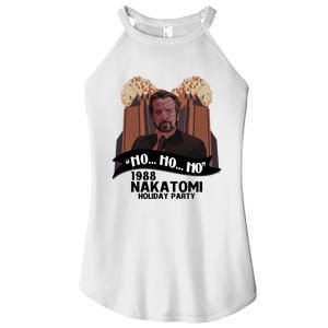 Ho Ho Ho Hans Gruber 1988 Nakatomi Holiday Party Christmas Women's Perfect Tri Rocker Tank