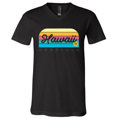 Honolulu Hawaii V-Neck T-Shirt