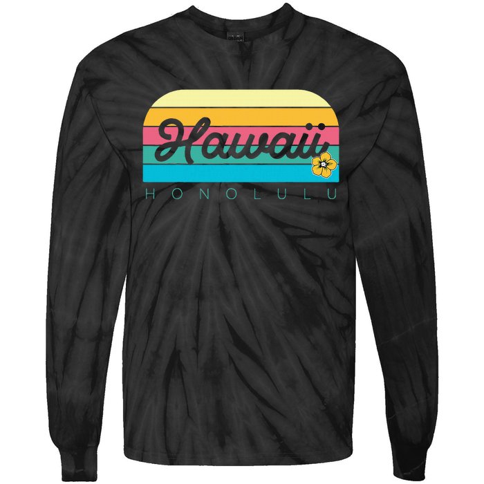 Honolulu Hawaii Tie-Dye Long Sleeve Shirt