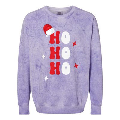 Ho Ho Ho Holiday Apparel, Hohoho Christmas Holiday Outfit Colorblast Crewneck Sweatshirt