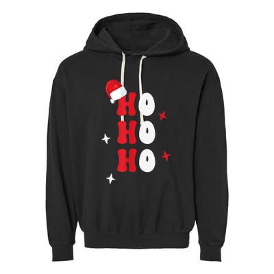 Ho Ho Ho Holiday Apparel, Hohoho Christmas Holiday Outfit Garment-Dyed Fleece Hoodie