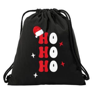 Ho Ho Ho Holiday Apparel, Hohoho Christmas Holiday Outfit Drawstring Bag