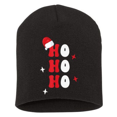 Ho Ho Ho Holiday Apparel, Hohoho Christmas Holiday Outfit Short Acrylic Beanie